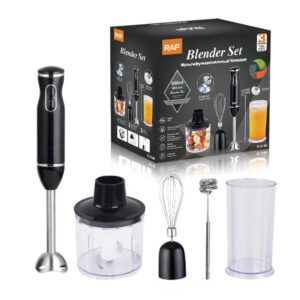 RAF - 5 in 1 Portable Electric Mini Variable Speed 4 Blades Hand Blender